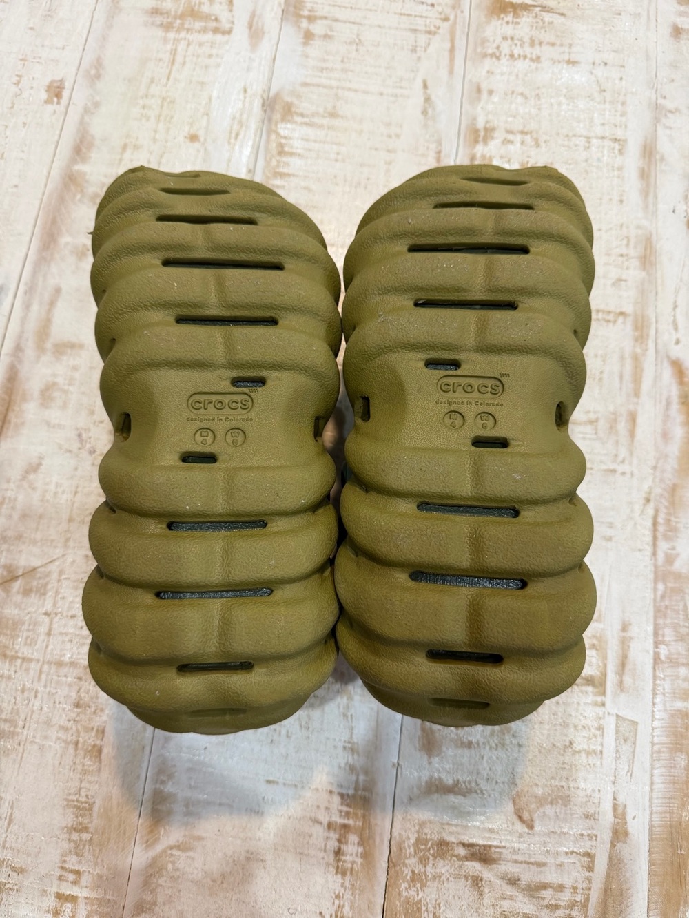 CROCS Echo Clog in Olive Green M4 W6 - Picture 6 of 6